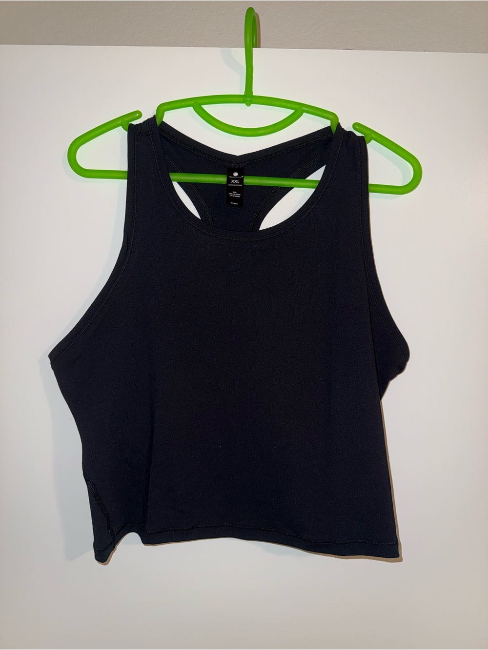 Yogalicious Black Racerback Crop Tank